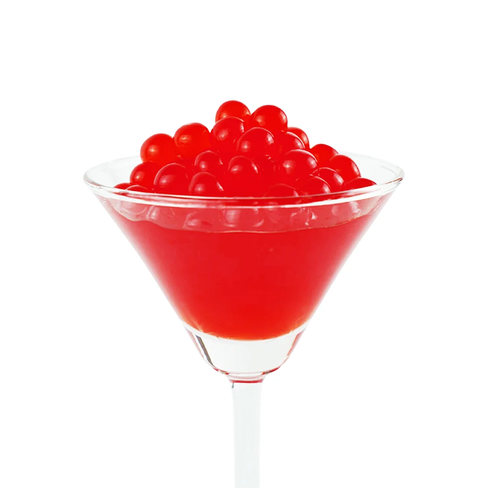 Горячая Распродажа 2021 года! Клубничный ароматизированный поппинг boba jelly ball для напитков