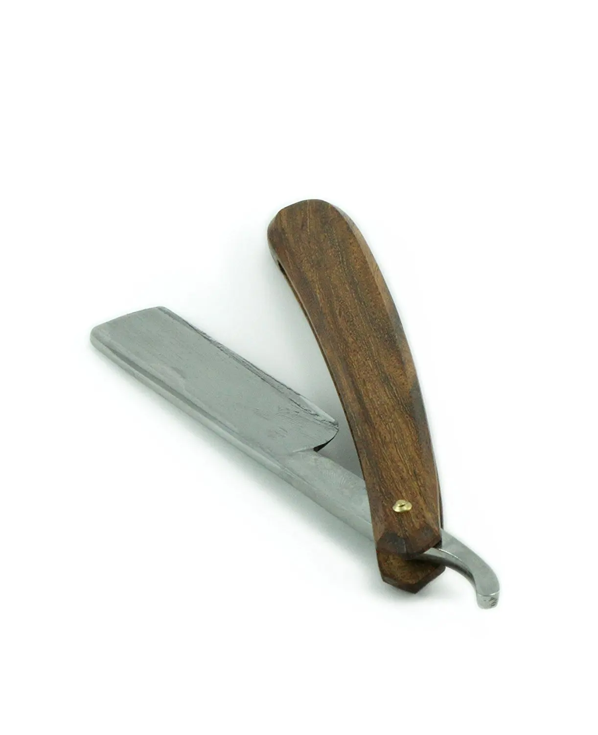 Barber Razor High Carbon Steel Beard Manual Razors Wooden Handle Blade razor With Customized logo