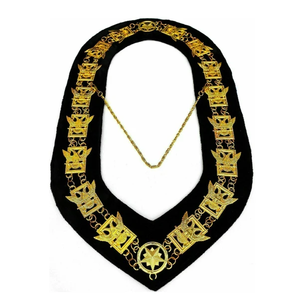 32nd Degree Wings Up Masonic Chain Collar Scottish Rite Consistory Jewel Regalia