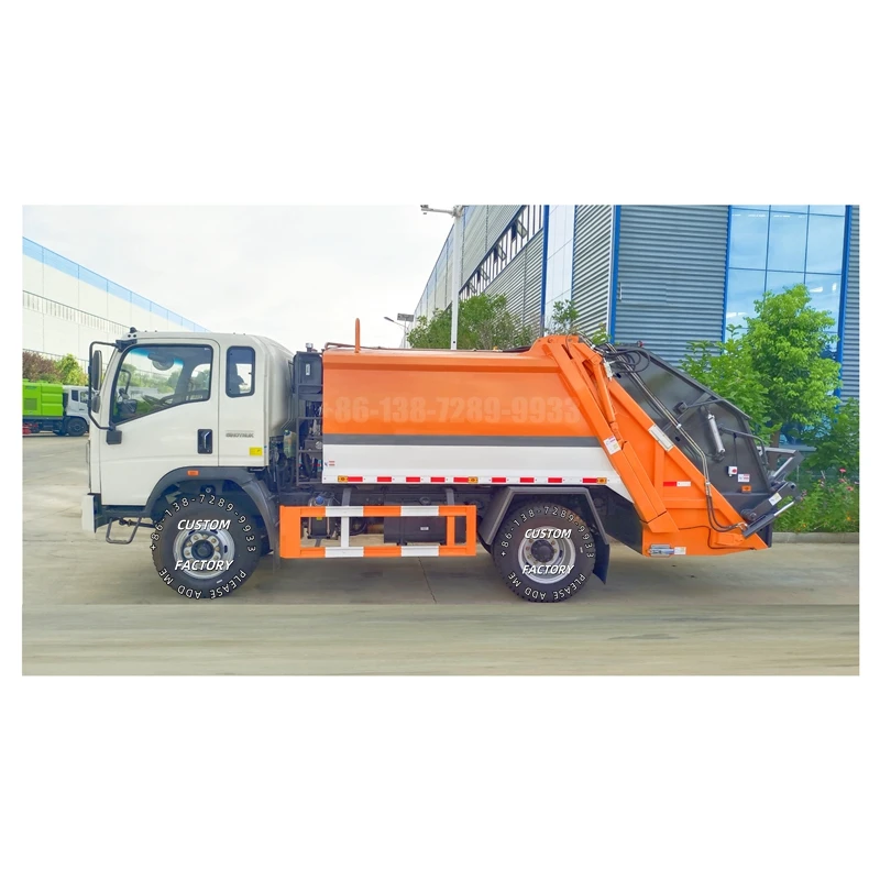 Factory Price 5 6 7 8 9 Cubic Meter  Loader Compactor Garbage Truck Mini City Garbage Truck  Container Garbage Truck in China