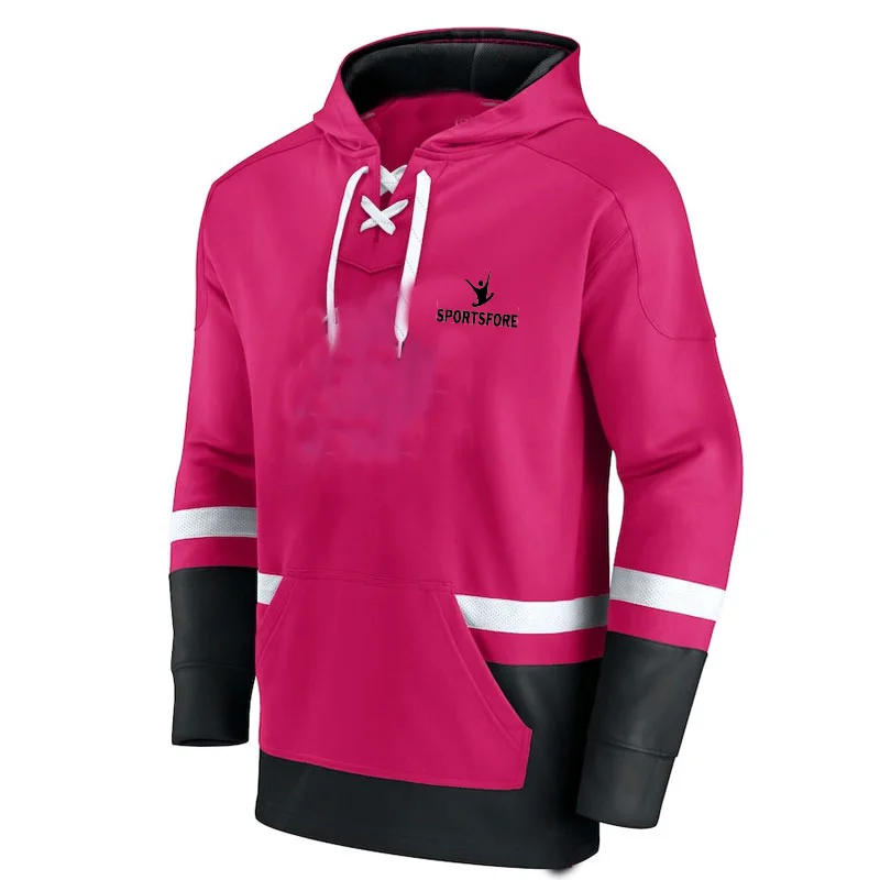 OEM Custom New Arrival Best Design Ice Hockey Hoodies Customized Logo Printing Sports Wear 2022 Light Weight Ice Hockey Hoodies