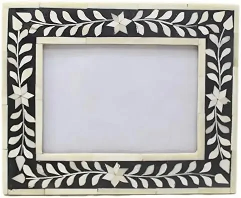 NMCraft Classic Bone Inlay Photo Frame Custom-Size Antique Style for Home Decor for Office and Bedroom