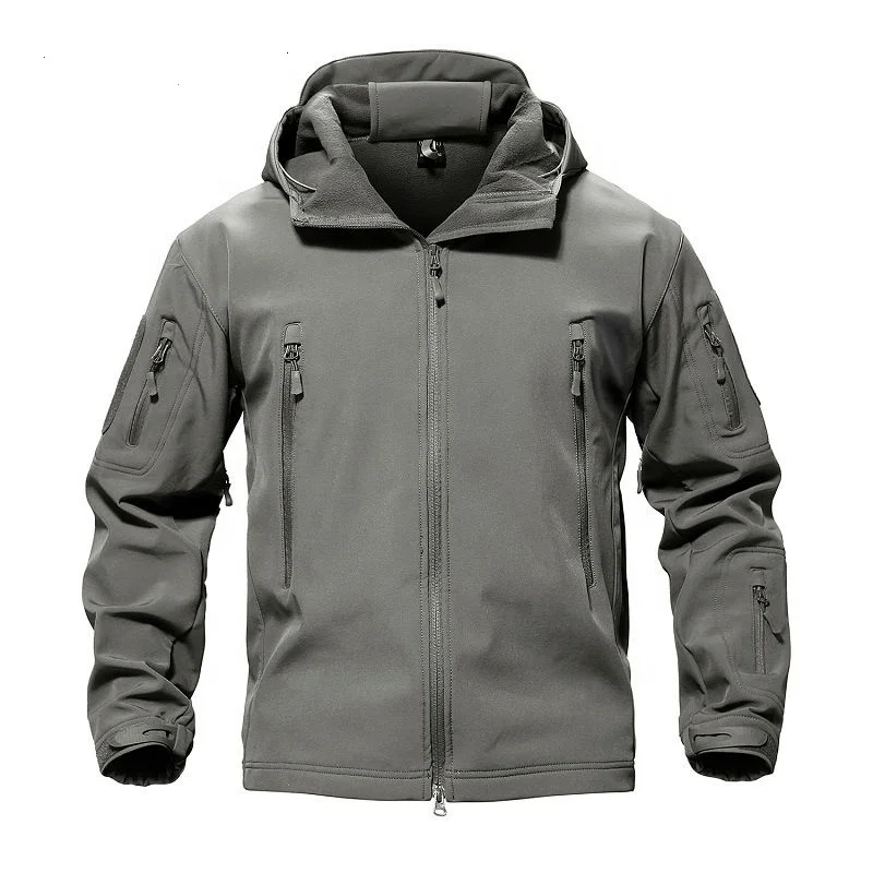 New Shark Skin Softshell Jacket Men Outdoor Softshell Jacket Soft Clothing Quantity