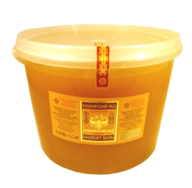 Natural Bashkir wholesale sugar free high grade health benefits 4 kg polyethylene bucket packaged flower honey