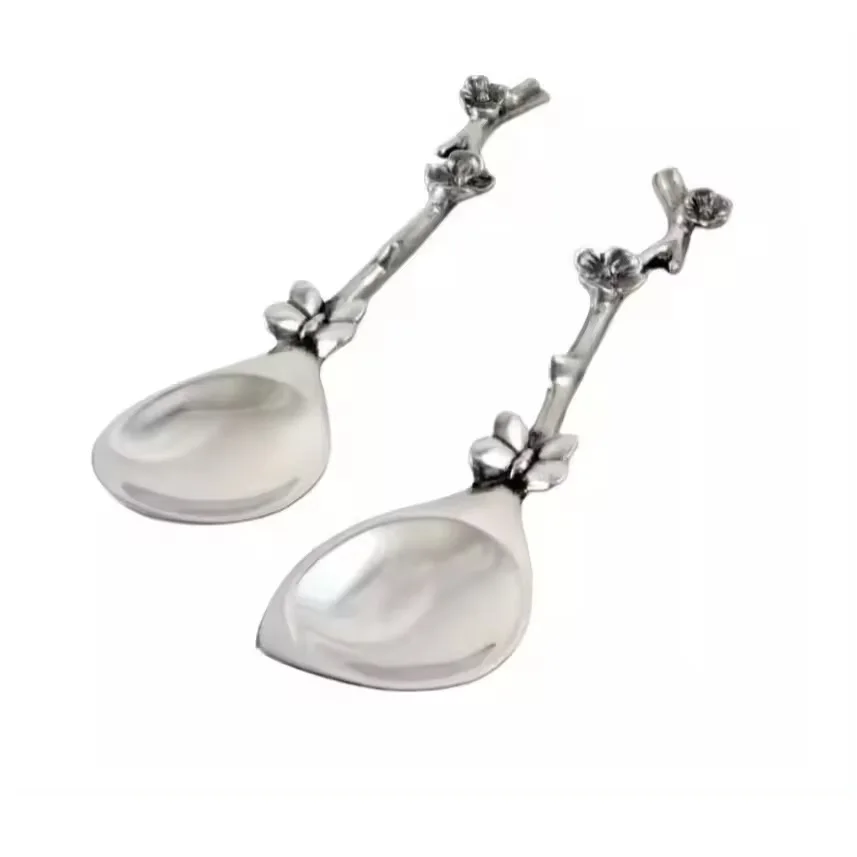 Modern Design Cutlery Spoon Different Shape Silver Shining Customize Look Flatware Silverware Utensils Kitchenware