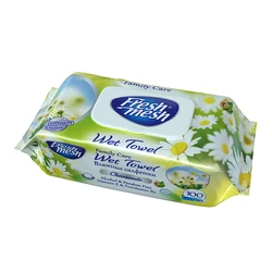 FRESH MESH WET TOWEL PAPER 100 SHEETS LAVENDER High Quality Rose Chamomile Wet Wipes Skin Care Hand & Mouth Cleaning from Turkey