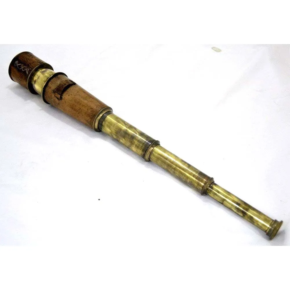 Antique Nautical Brass Folding Tripod Telescope Home Decor Gift Tripod Telescope Binocular Vintage Bird Watching Telescope