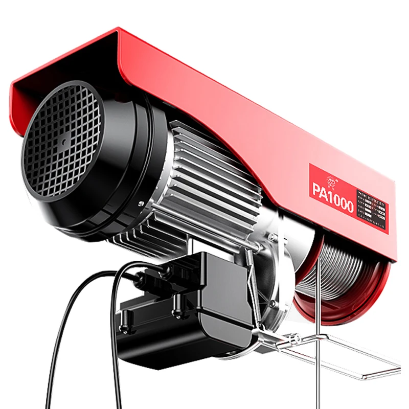 220V 50HZ mini electric winch PA500 with 12 meters wire rope cable hoist CE certificate