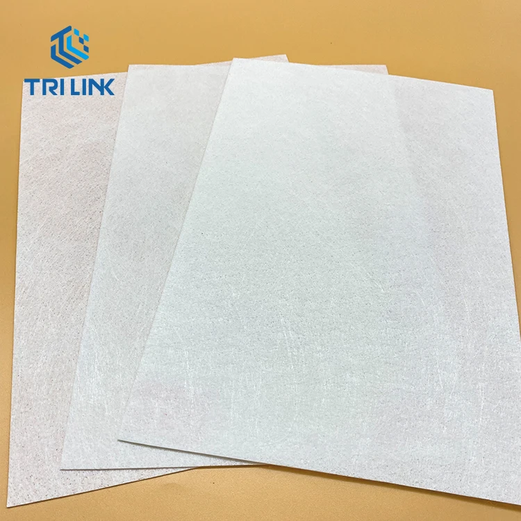 Long-fibre polyester/non-woven polyester matting reinforced underlay matting for the waterproofing industry