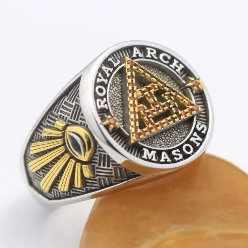 Holy York Rite Royal Arch Chapter Masons Masonic Solid Sterling Silver Ring Masonic Embroidered Masonic Grand Hotel Fringe