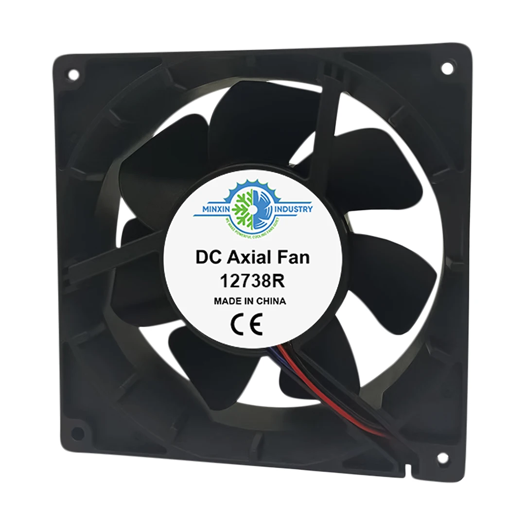 127x127x38mm Square Centrifugal BLDC Electric Motor Powerful Ventilating Cooling Axial Fan