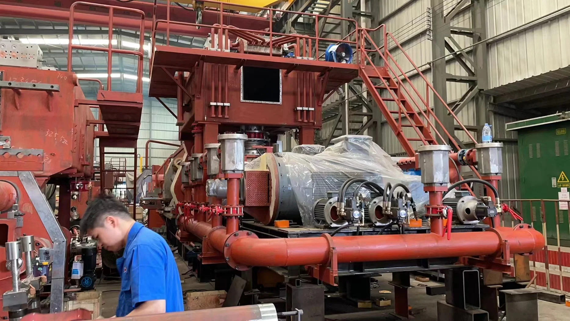 11inch 3600MT Short Stroke Constant Speed Prestressed VFD Motor Aluminium Extrusion Press Machine