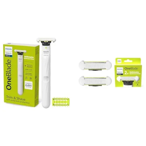 Philips Norelco OneBlade Unisex Intimate Pubic & Personal Body Groomer & Trimmer, QP1924/70