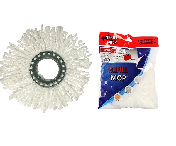 High Quality White Microfiber Mop for 360 Spin Mop Set Easy Replacement Floor Cleaning Mop