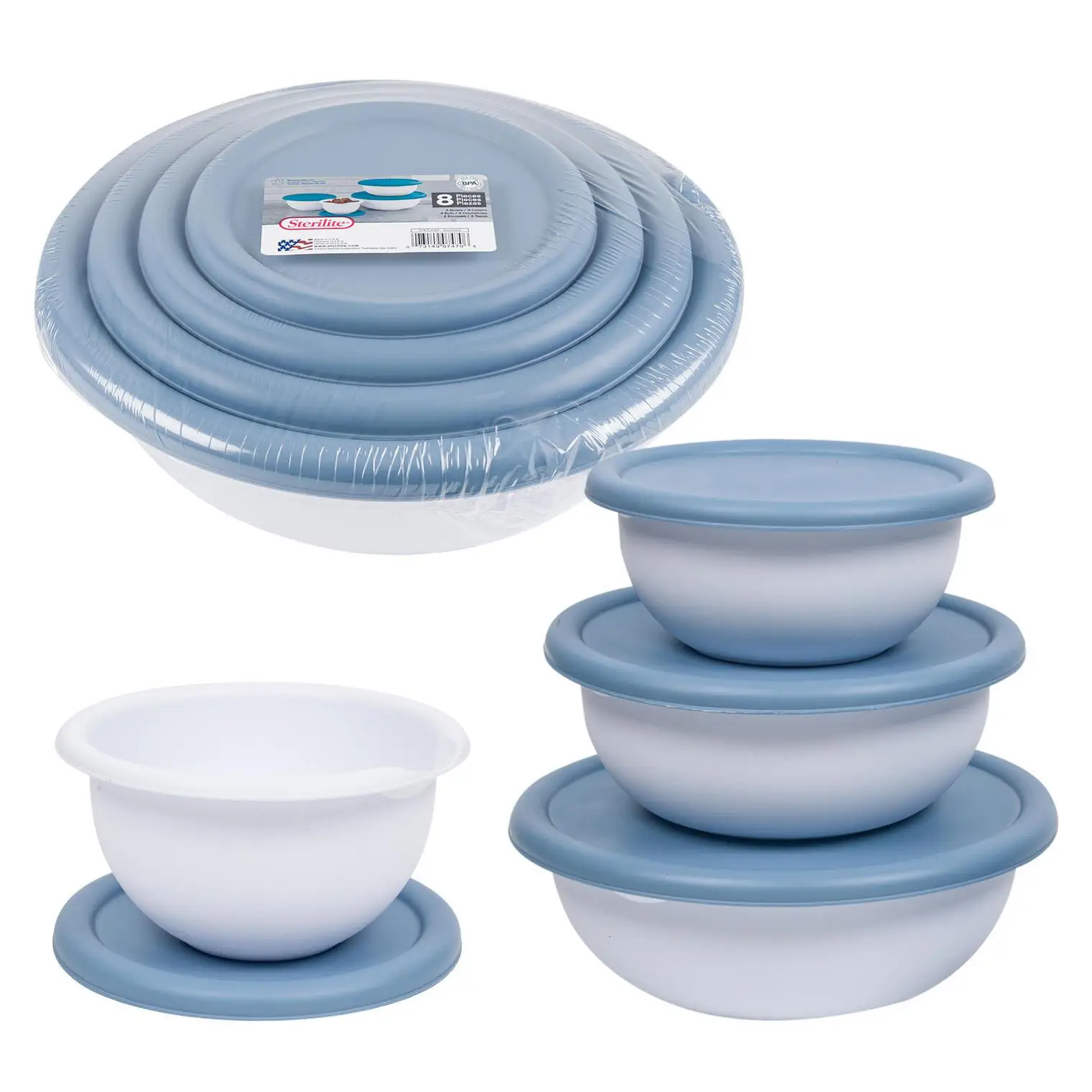 Sterilite 8-piece Bowl Set