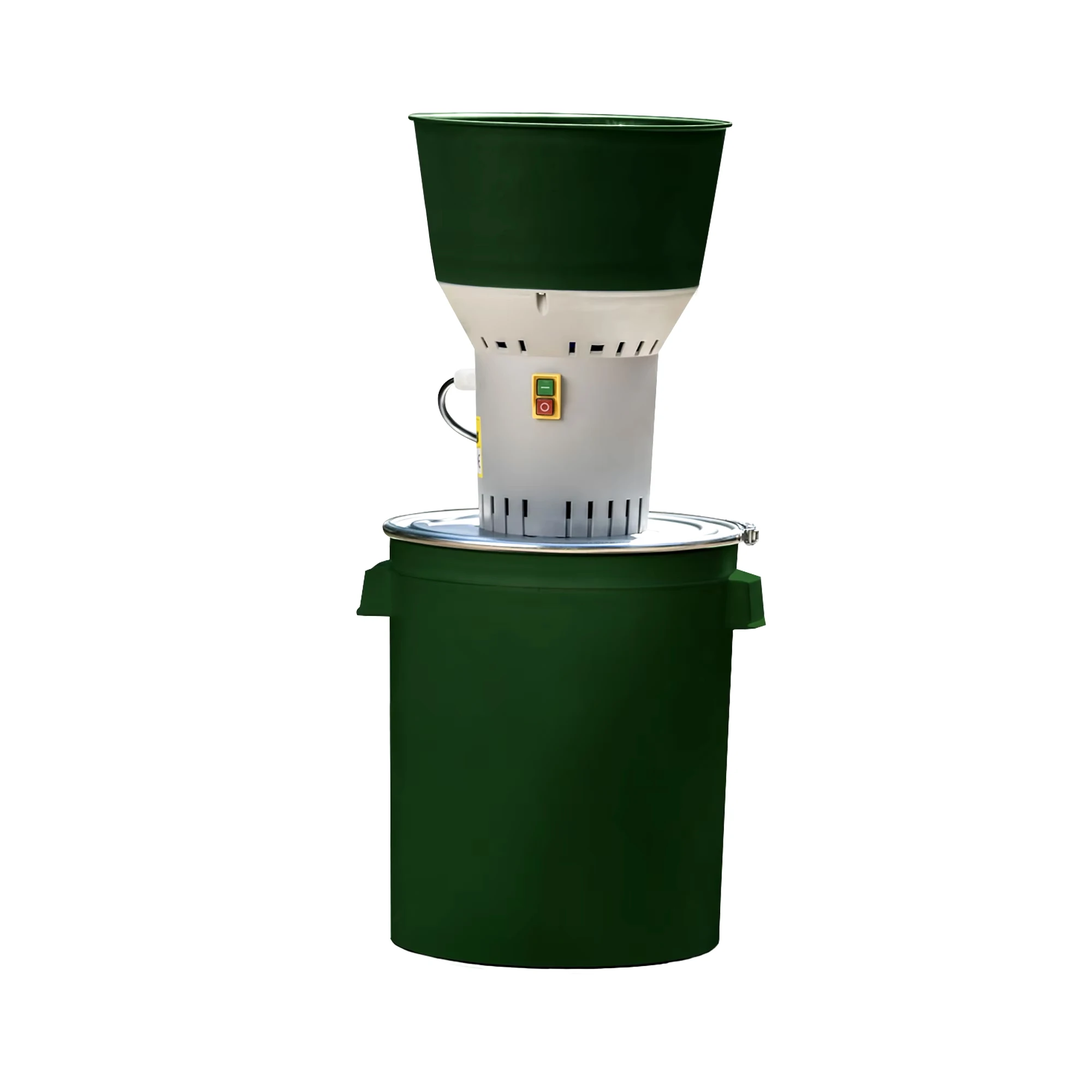 Compact Feed Crusher EUROMILL-50P Plastic Bucket 50L Capacity Easy to Use Grain Mill with On/Off Button