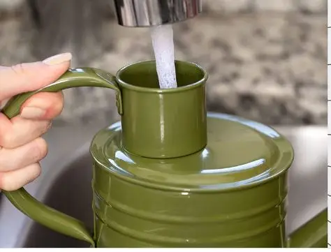 Green Watering Can - Metal Watering Can with Long Spout for Decoration  Perfect Plant Watering Can for Outdoor Plants