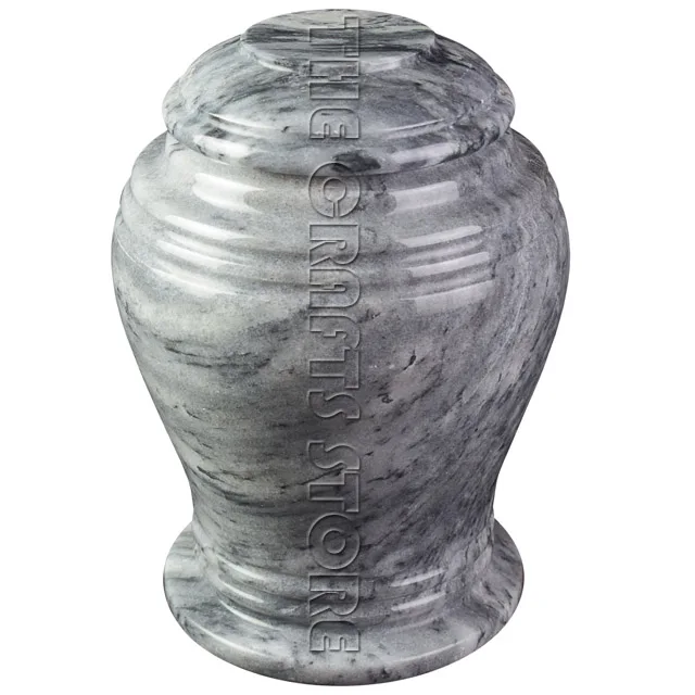 Hot Selling Direct Factory Grey Marble Jade Extra Large Tower Funeral Burial Urn and Marble Cremation Urn Ashes