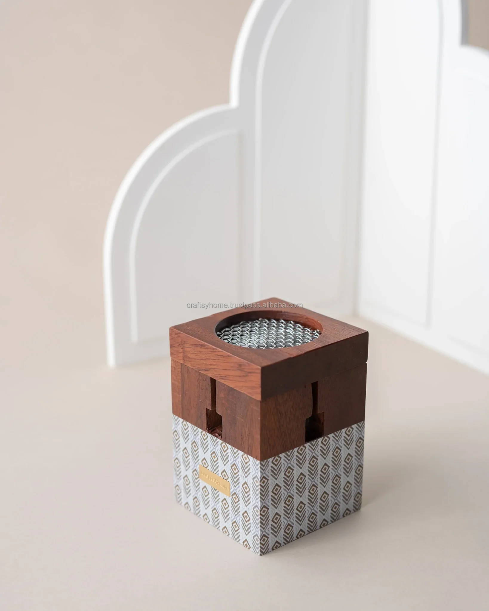 Best Mubkhar Wood Printed Bakhoor Burner Bukhoor Burner Wood For Wedding Gift aways Incense Burner Bakhoor