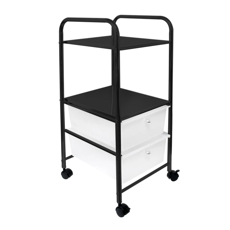 Customized 4 Layer Multipurpose Airline Food Serve Push Cart Trolley Lash Organizer And Storage For Small Business