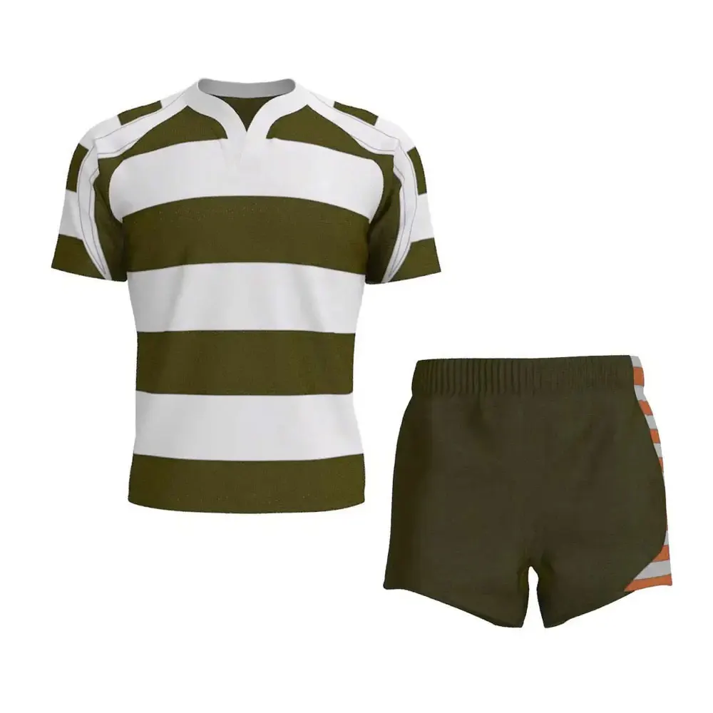 Hot Sale Game Wear Rugby Uniform Custom Logo Printed Design Your Own Rugby Uniform