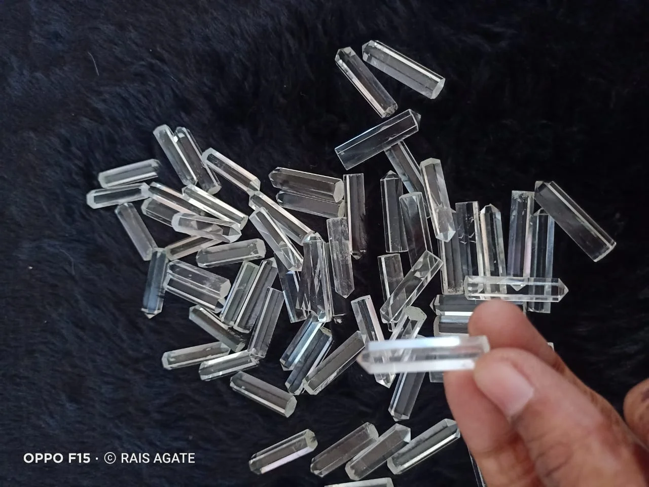 High Quality Hand Craved Crystal Clear Pencils Point Healing Wand Tower healing  wand stone Agate Stones