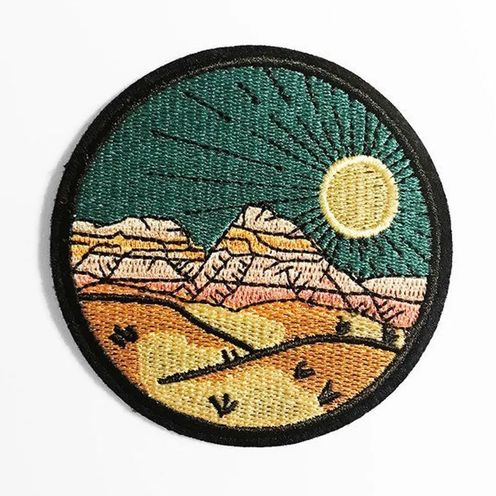 High Quality Custom Embroidered Patch Name Badge Applique Embroidery Clothing Patch Custom Embroidery Patch