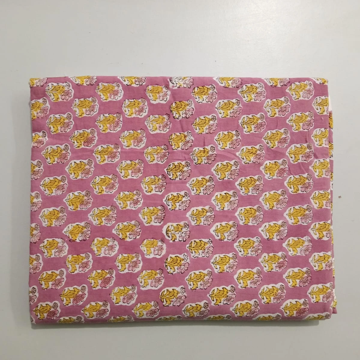 yard fabric cotten fabric hand block print fabric light pink fabric wooden hand blocjk fabric block print