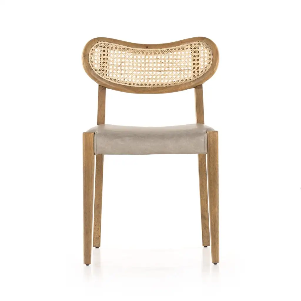 Modern Outdoor Rattan Chair Furniture From Teak Solid Wood Natural Color for Outdoor Furniture
