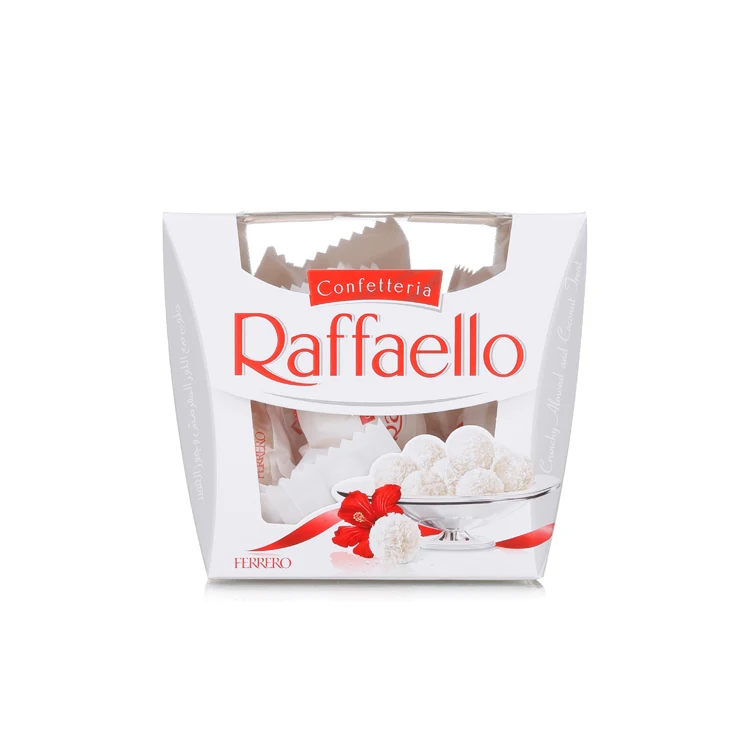 Оптовая цена, поставщик, шоколад Ferrero Raffaello, онлайн распродажа, шоколад RAFFAELLO на экспорт, Ferrero Raffaello 150 г 230