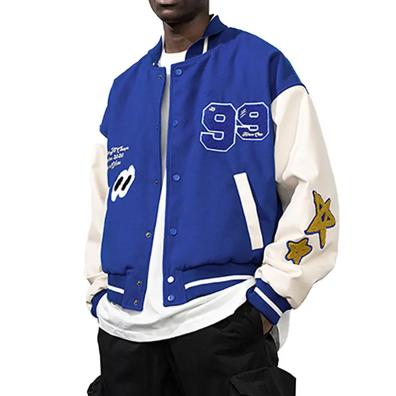 Custom Design Fleece Letterman Bomber Baseball Leather Varsities Jacket\Basketball Varsity Jacket Men Jackets