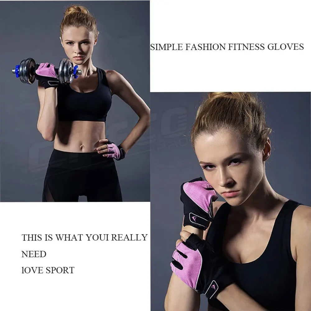 Yoga Bodybuilding Training Breathable Non-Slip Half Finger Weightlifting Gloves 2023 New Model Fitness Gloves