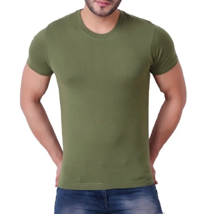 Men T Shirt With Factory Wholesale Best Quality 100% Cotton Exportable Quick-Dry Solid Color O Neck Price From Bangladesh