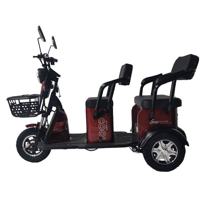 Electric tricycle rickshaw covered three wheel electric tricycles electric tricycle three wheels  Cargo Electric Adult Car Sale