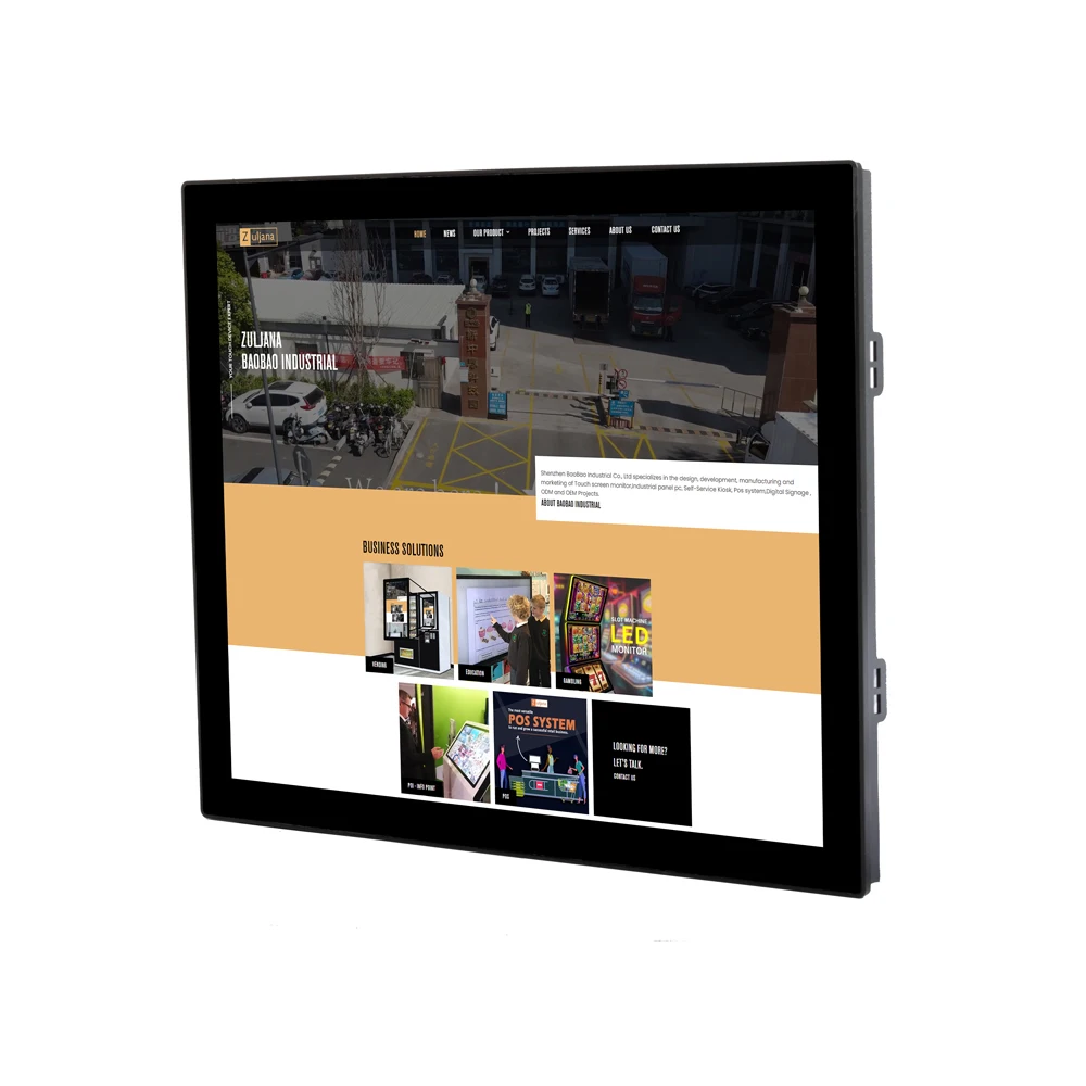 All In One 17 Inch Touch Screen Panel PCs Fanless Computer Industrial Embedded