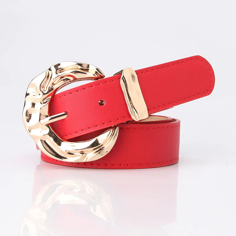 Custom PU Leather Designers Woman Chastity Jeans Dresses Waist Belts for Women Luxury Disegner Waistbands