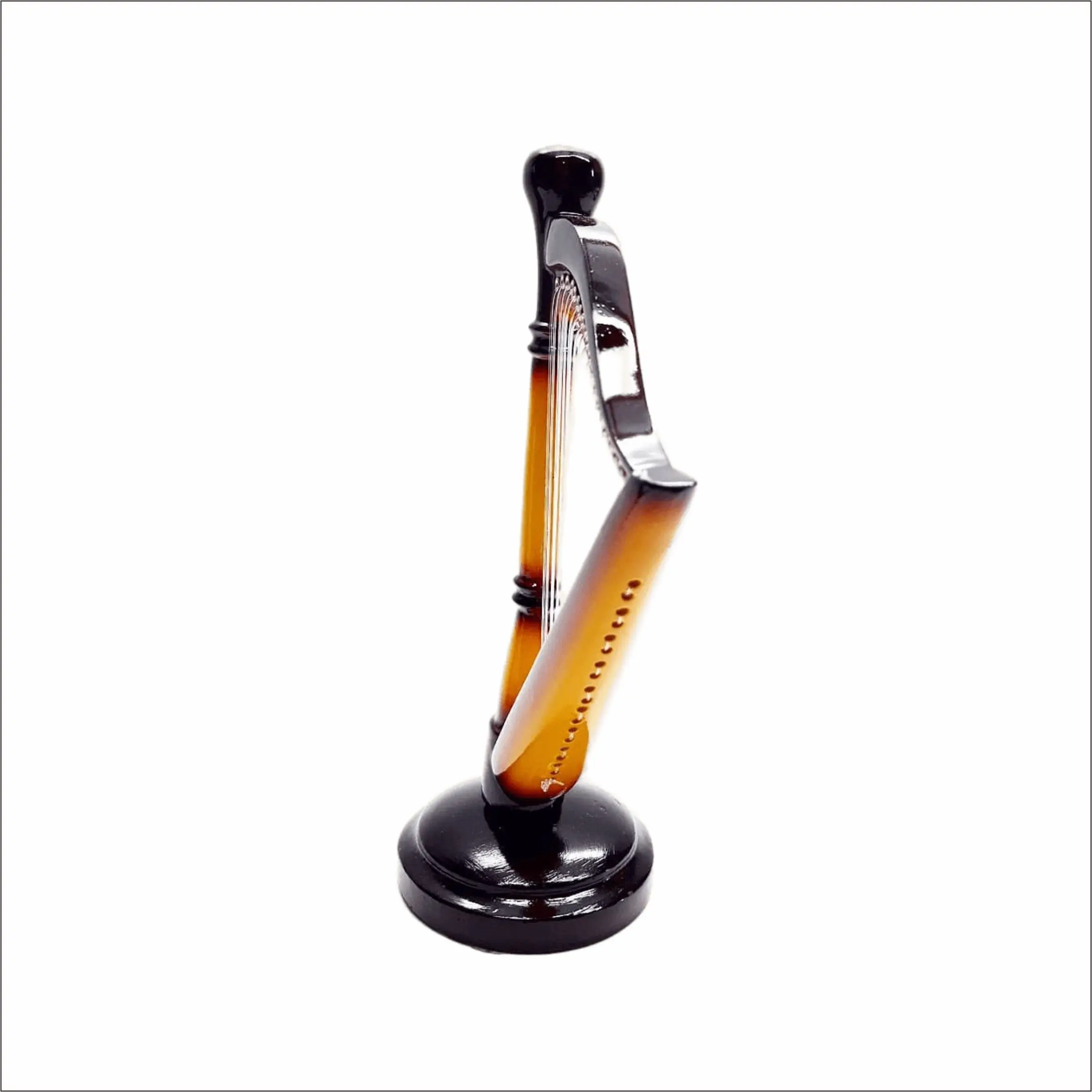 Miniature Harp figurine Resin Exclusive 20 cm for home decoration room and souvenir or tanks gift
