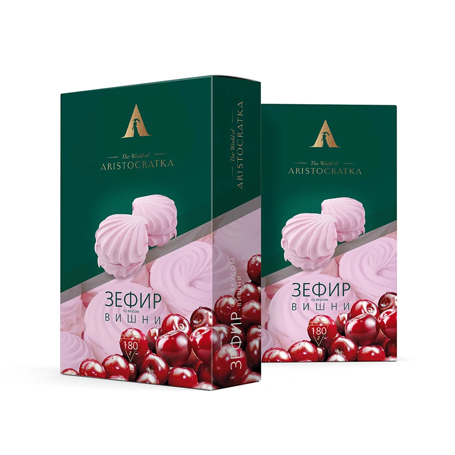 Halal Natural Ingredients Cherry Flavored 180 g Confectionery Sweet Natural Taste Cherry Marshmallow For Food Halal