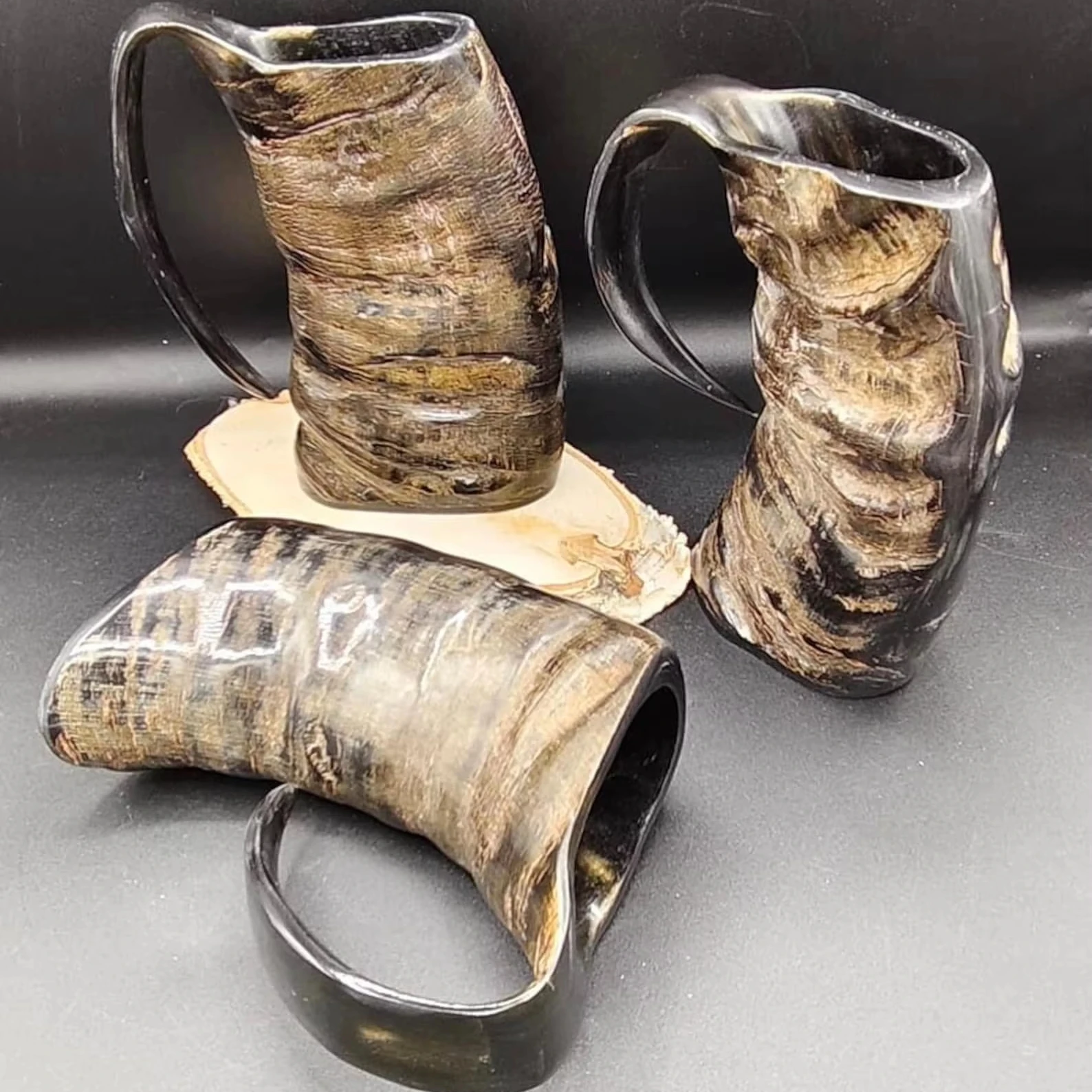 Antic Natural Drinking made of water buffalo horn Viking Drinking Horn Mug Food Safe Natural Tankard Mug Beer Drinking Mugs