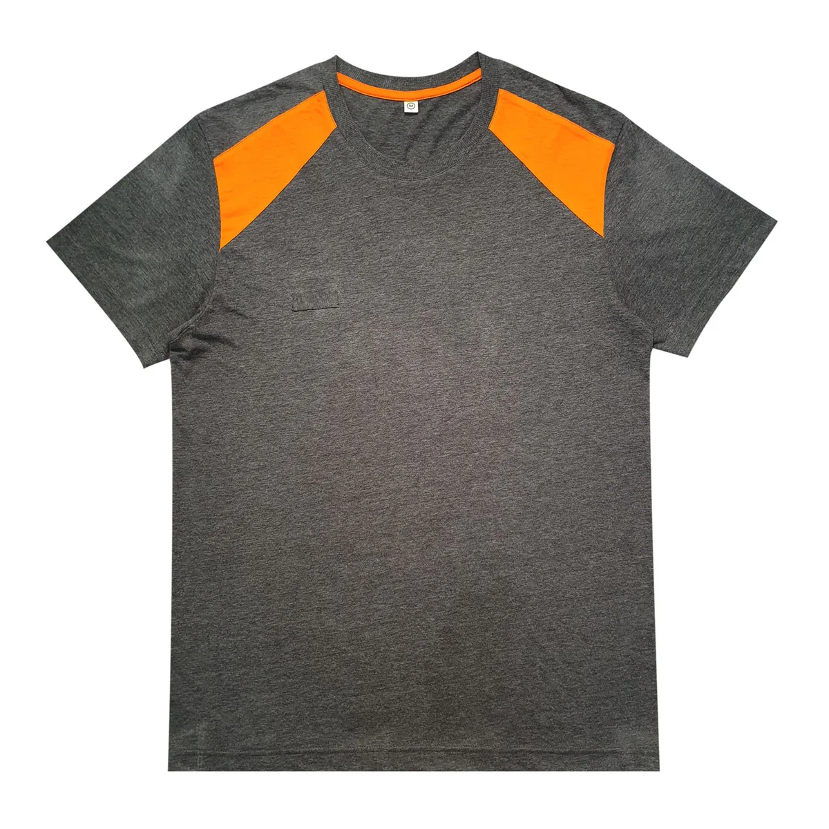 Good quality T-shirt for men Clothes for adults hot sell 100% cotton Black and orange short sleeves