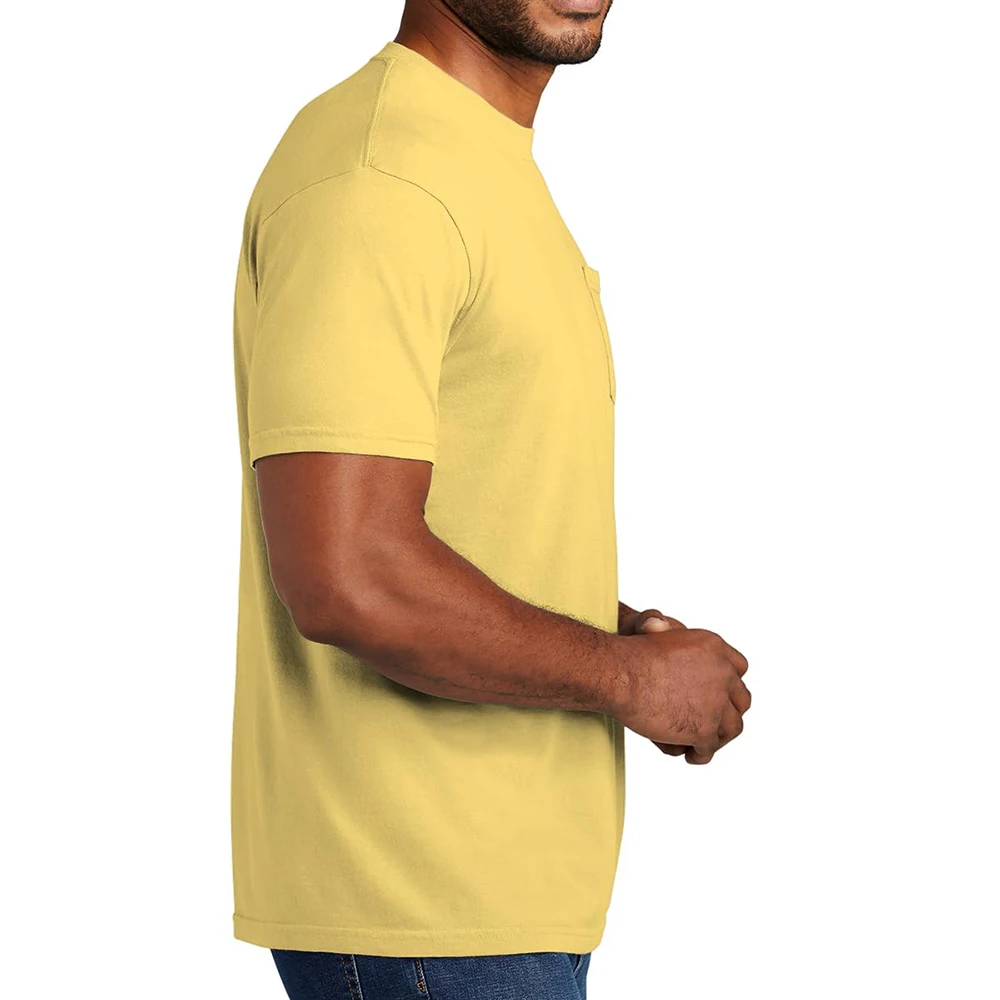 Мужская однотонная хлопковая Футболка большого размера