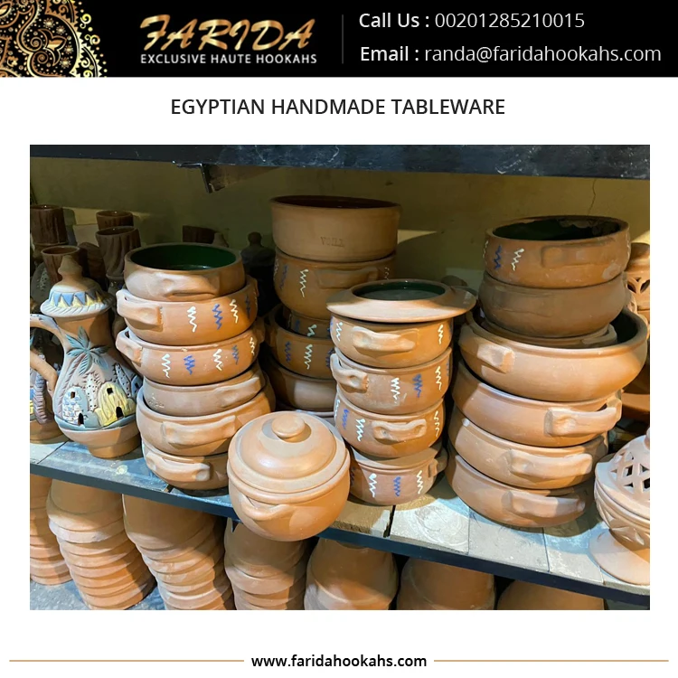Wholesale Hot Selling Bohemian Style Dinnerware Egyptian Handmade and Hand Painted Ceramic Tableware Plates /Bowls/Dishes/ Cups