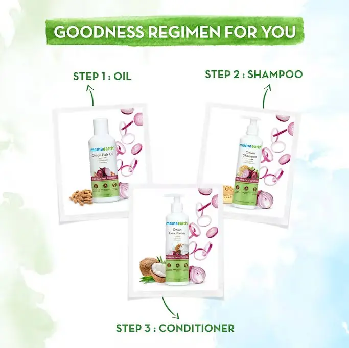 Top Products Selling - MAMA Earth Onion Shampoo With Onion & Plant Keratin For Hair Fall Control (  400ml )