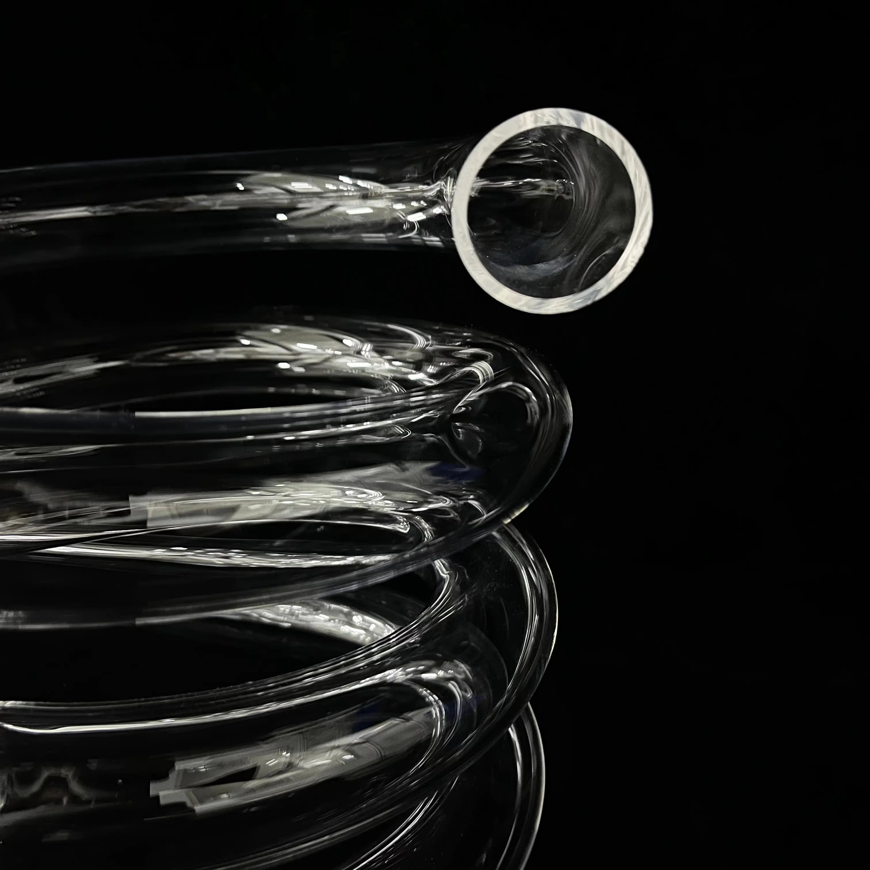 Индивидуальная высокотемпературная устойчивая кварцевая стеклянная трубка, спиральная кварцевая трубка, кварцевая трубка со спиралью