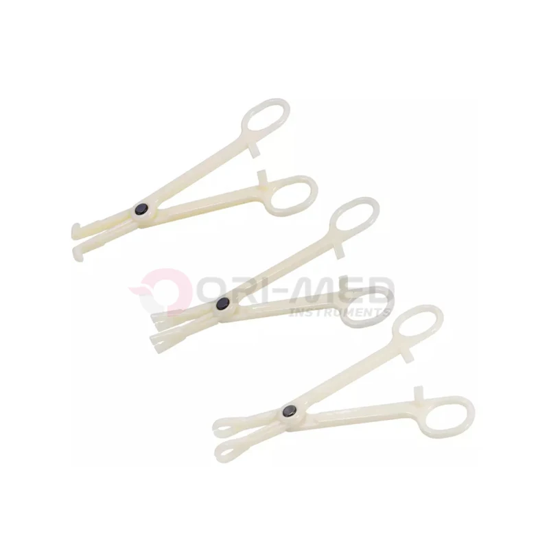 High quality stainless steel custom size straight and curved ring opening closing forceps light weighted forceps