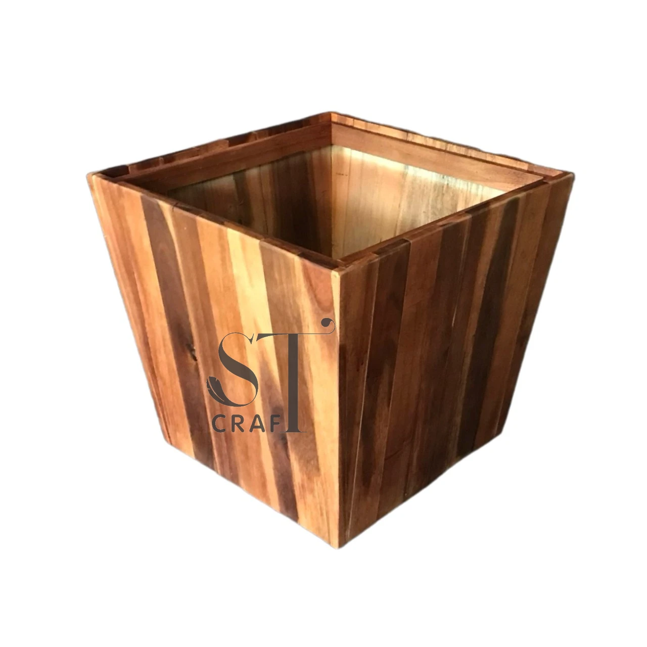 New Arrival Wood Planter Pot for Indoor & Outdoor Gardening Decorative Wooden Planter Pots Flower Tree manufacturing in Vietnam