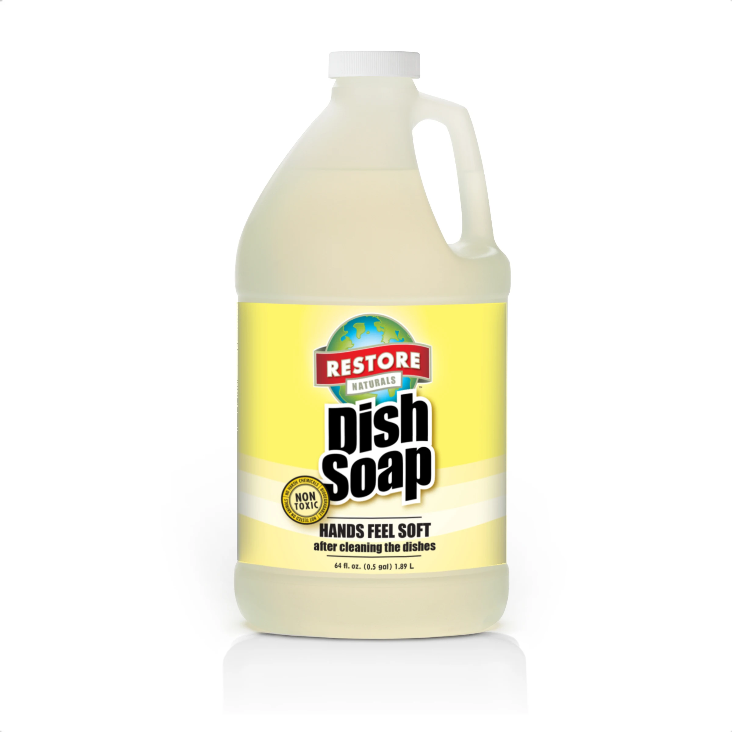 A Biodegradable, Eco-Friendly Dish Soap that is Septic and Sewer Safe (64 fl. oz. / 6 pack)