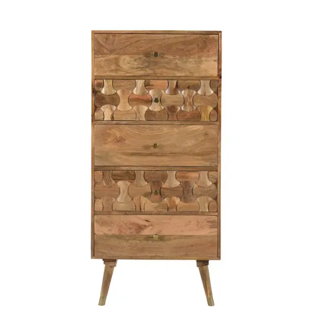 Modern Clio Collection Designer Natural Finish For Dining Living Room Drawer Manufacturer Furniture