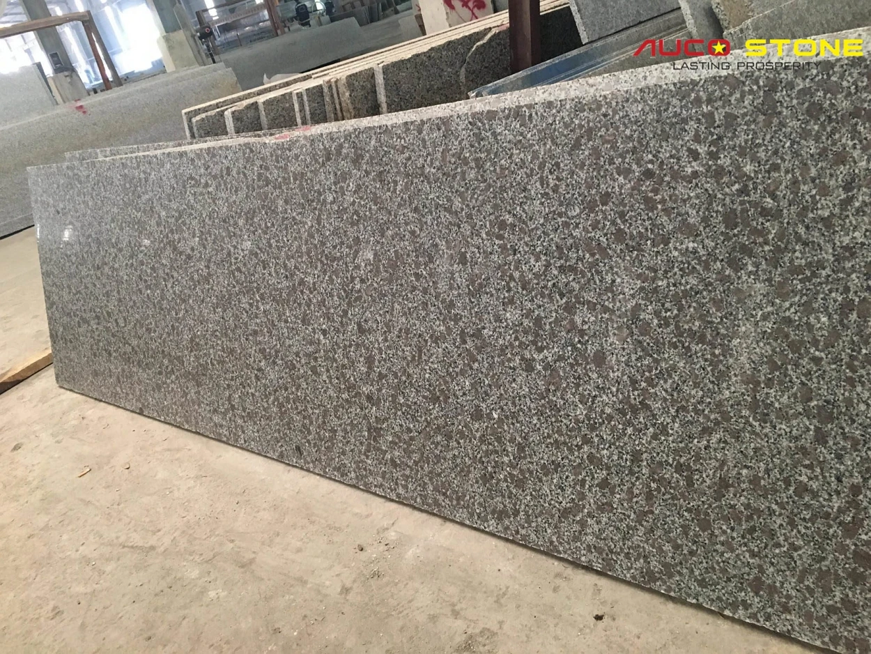 Hot Sale natural new  Phu Yen cream granite stone cut to size flamed surface best seller best price in Vietnam Granite stone