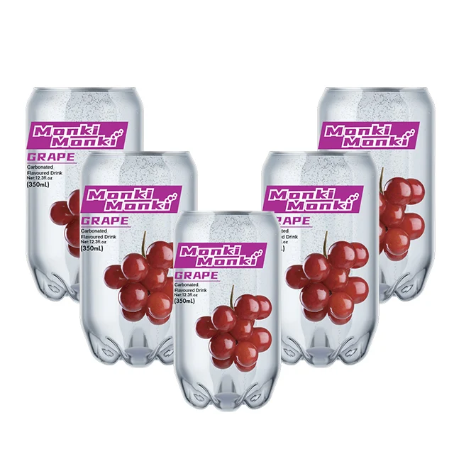 Wholesale Popular Halal Carbonated Soft Drink Own Label Packaging Mix Fruit Flavor Soda Water Tinned Bottle Refreshing Beverages